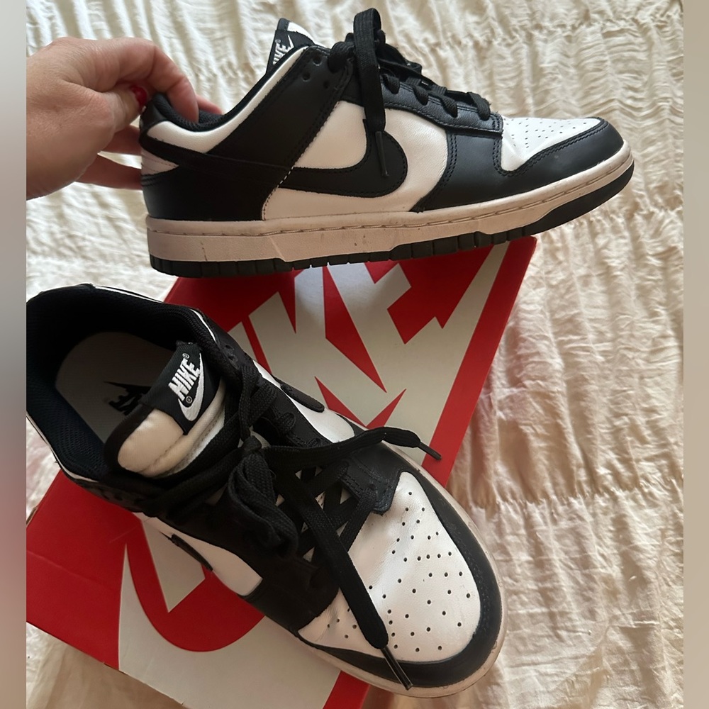 Nike Dunk Low Retro White and Black Panda Classic Black and White Sneakers